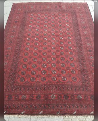 שטיח אפגני בצבע בורודו במצב