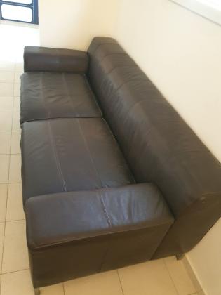 ספת עור איקאה 3 מושבים,