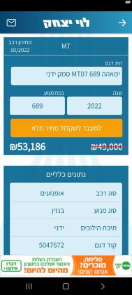 ימאהה MT 07 (2022)