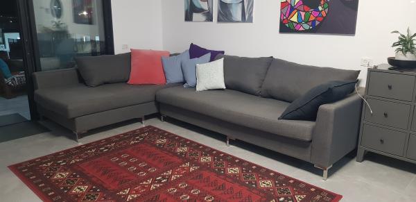 ספה רביצה פינתית(שזלונג שמאל) נוחה