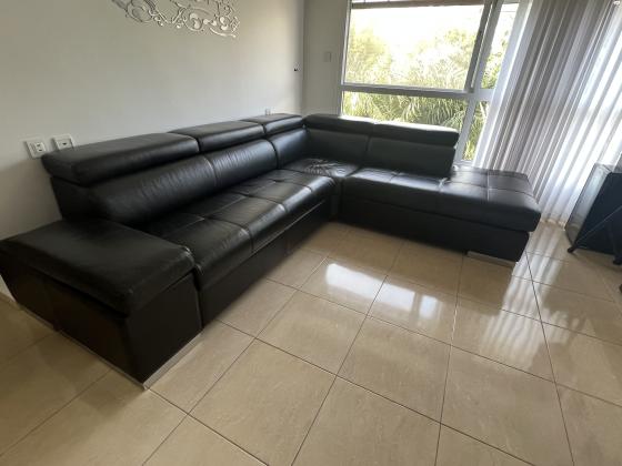 סלון עור איטלקי מצב חדש