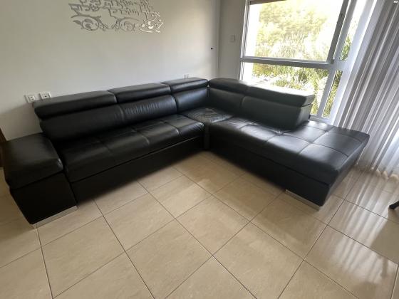 סלון עור איטלקי מצב חדש