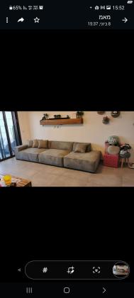 ספת רביצה אפורה, עומק 110,