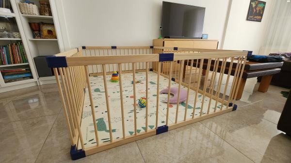 מציאה!גדר פעילות לתינוקות מעץ ניו