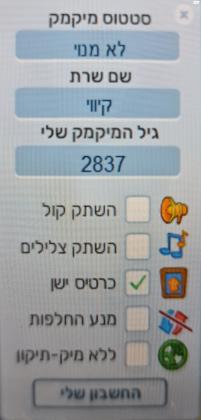 משתמש מיקמק נדיר עם מלא