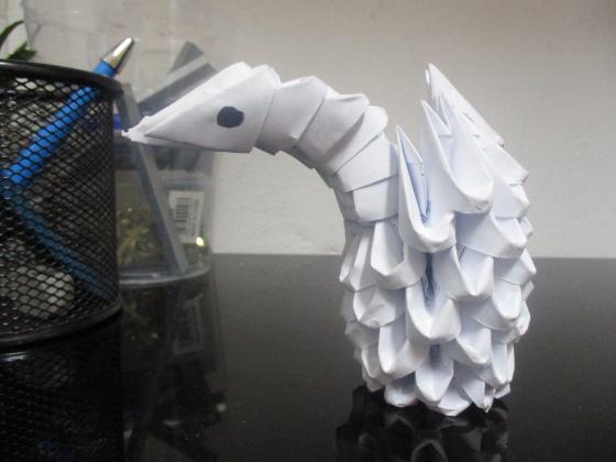 ברבור מנייר אוריגמי