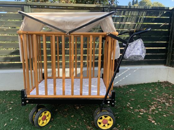 עגלול מתקפל עם צלון, מידת