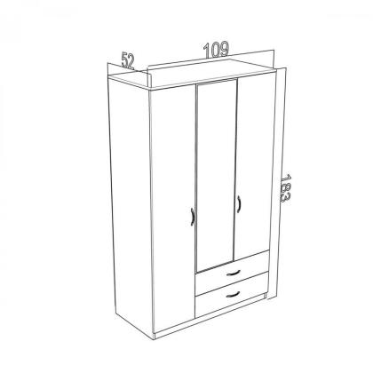 ארון בגדים מדגם "לני" של