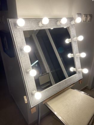 מראת איפור מקצועית!!!80x80 ניתנת להתקנה