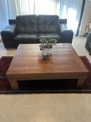 שולחן סלון עץ מייפל מלא