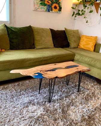 שולחן סלון מהמם מעץ זית