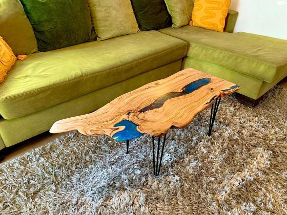 שולחן סלון מהמם מעץ זית