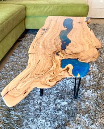 שולחן סלון מהמם מעץ זית