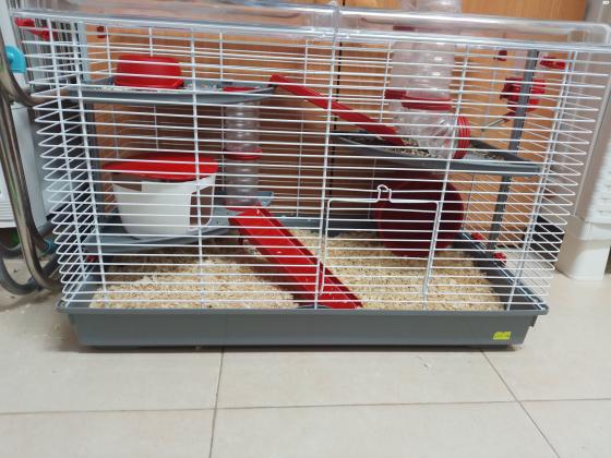 כלוב לאוגרים 3 קומות מגלשות