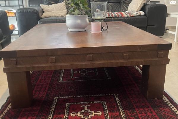 שולחן סלון עץ מייפל מלא