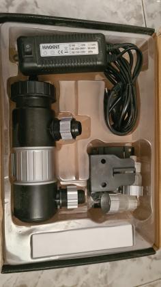 מערכת UV לאקווריום 9V, חדשה