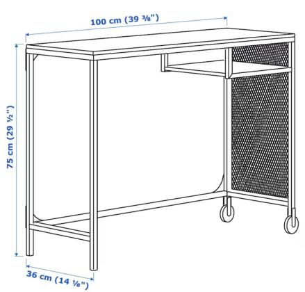 שולחן צר למחשב של איקאה