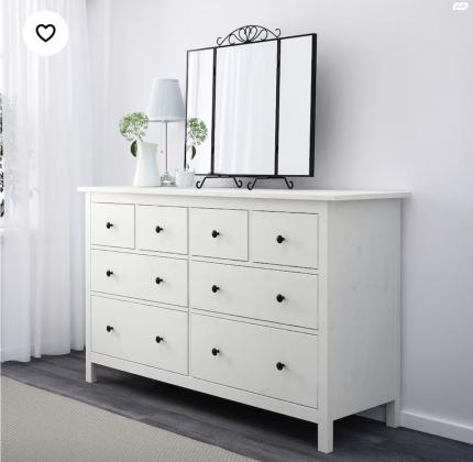 שידה גדולה , הרבה מקום אחסון, 8 מגירות