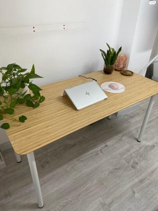 שולחן כתיבה, במבוק/לבן,‎ 140x65 ס״מANF...