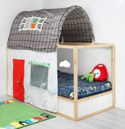 אוהל איקאה למיטת קומותיים, התקנה