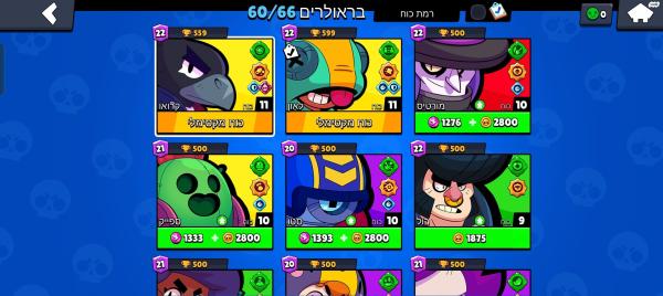 משתמש בבראול סטארס עם מלא