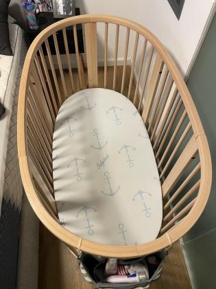 עריסה עגולה סליפי כולל מזרן