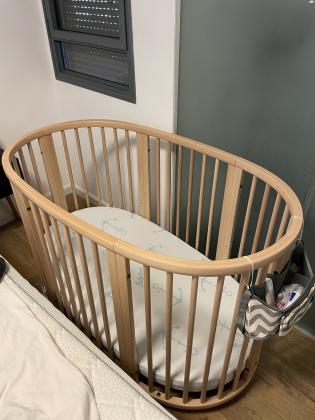 עריסה עגולה סליפי כולל מזרן