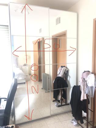 ארון בגדים איקאה 2 דלתות