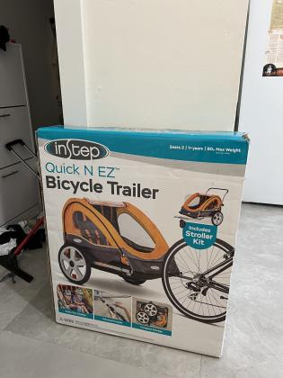 נגרר לאופניים ל2 ילדים