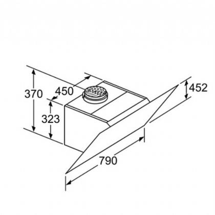 קולט אדים צמוד קיר היה