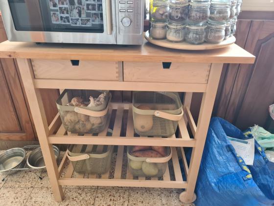 עגלת אחסון מטבח של איקאה