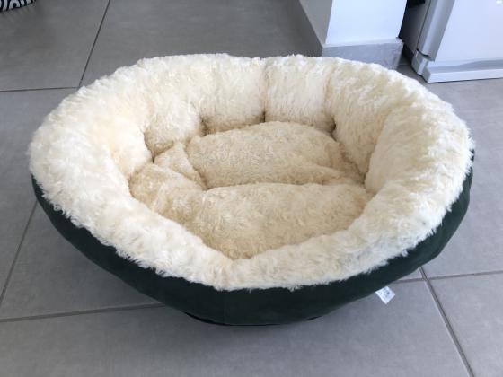 מיטת חתול צבע ירוק כהה