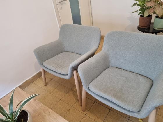 כורסאות VEDBO איקאה בצבע תכלתאחת