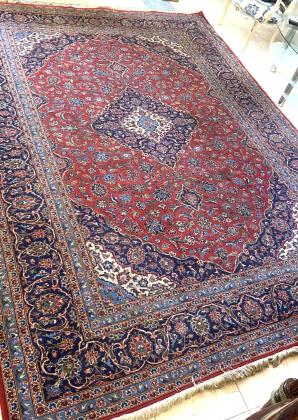 שטיח פרסי קשאן אמיתי עבודת