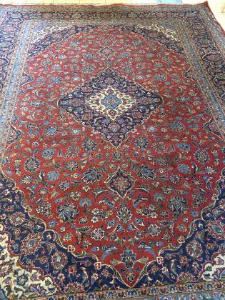 שטיח פרסי קשאן אמיתי עבודת