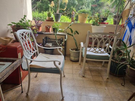 2 כיסאות מברזלעבודת יד נדירות