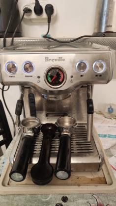 מכונת קפה Breville Bes 820 נירוסטה