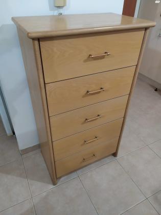 שידת 5 מגירות 70*42*118 ס"מ