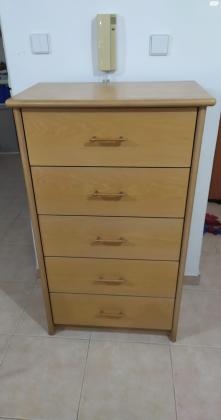 שידת 5 מגירות 70*42*118 ס"מ