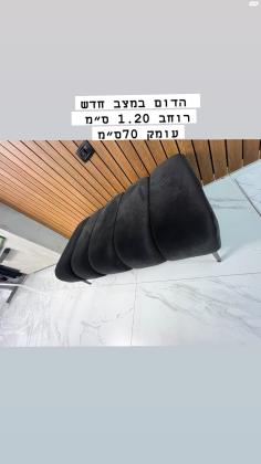 ספה קטיפה 3 מטר+כורסא+הדום