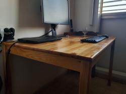 שולחן מחשב/כתיבה/אוכל מעץ אורן מלא