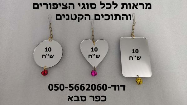 בהזדמנות מראות עם פעמון לתלייה בכלוב