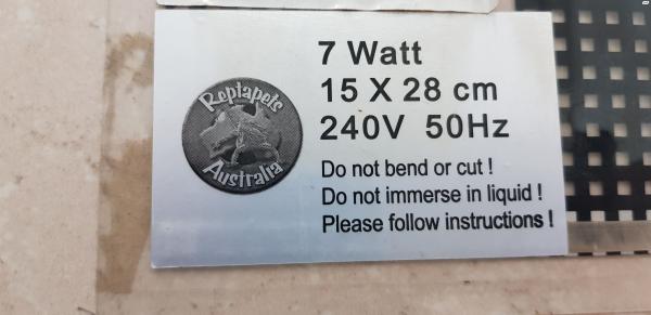 משטח חימום לטרריום לזוחליםעובד טוב7w