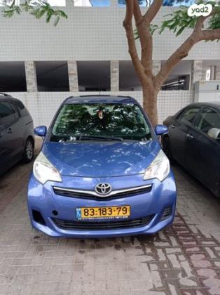 טויוטה ספייס ורסו GLI אוט' 1.3 (99 כ"ס) בנזין 2012 למכירה באשקלון