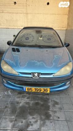 פיג'ו 206 XT אוט' 1.4 (75 כ''ס) בנזין 2002 למכירה בנצרת עילית u002F נוף הגליל