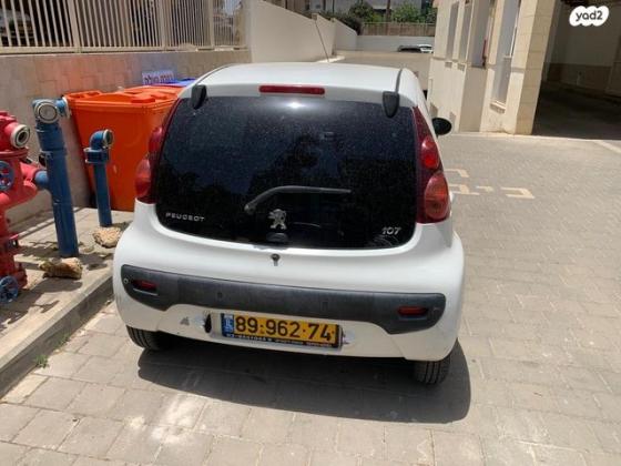 פיג'ו 107 Active אוט' 1.0 (68 כ''ס) בנזין 2014 למכירה בנתניה