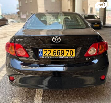 טויוטה קורולה GLI אוט' 1.6 (124 כ''ס) בנזין 2009 למכירה בחיפה