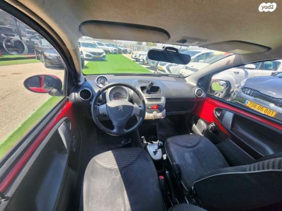 פיג'ו 107 Active אוט' 1.0 (68 כ''ס) בנזין 2012 למכירה בעפולה