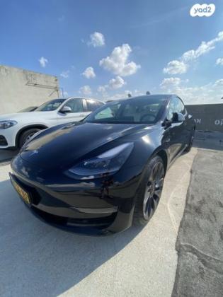 טסלה מודל 3 4X4 AWD Performance אוט' חשמלי (513 כ''ס) C חשמלי 2021 למכירה ביבנה