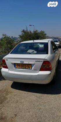 טויוטה קורולה Sun אוט' 1.6 (110 כ''ס) בנזין 2006 למכירה בירושלים
